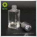 15ml weiß matt Glas Tropfflasche Silber weiß Gummi Tropfflasche Siebdruck für kosmetische ätherisches Öl